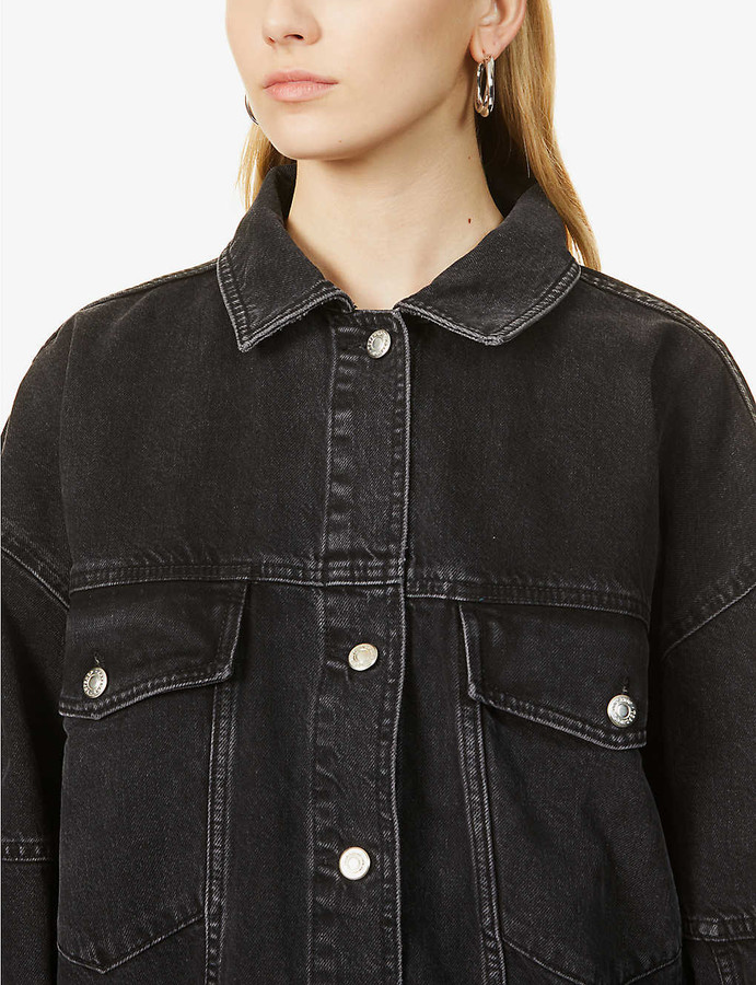 Oversized denim jacket ShopStyle