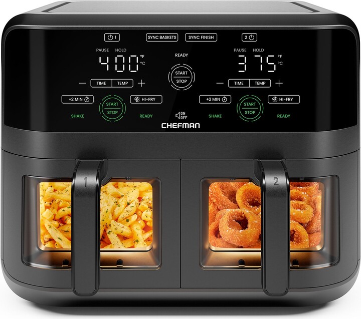 Chefman TurboFry Touch Dual Window 6-Qt Air Fry er