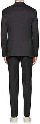 Isaia Men's Sanita Worsted Wool-Blend Two-Button Suit - Charcoal
