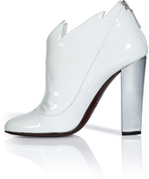 Thumbnail for your product : Laurence Dacade White and Silver Patent Leather Booties