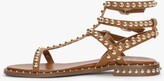 Thumbnail for your product : Daniel Eternal Tan Leather Studded Gladiator Sandals