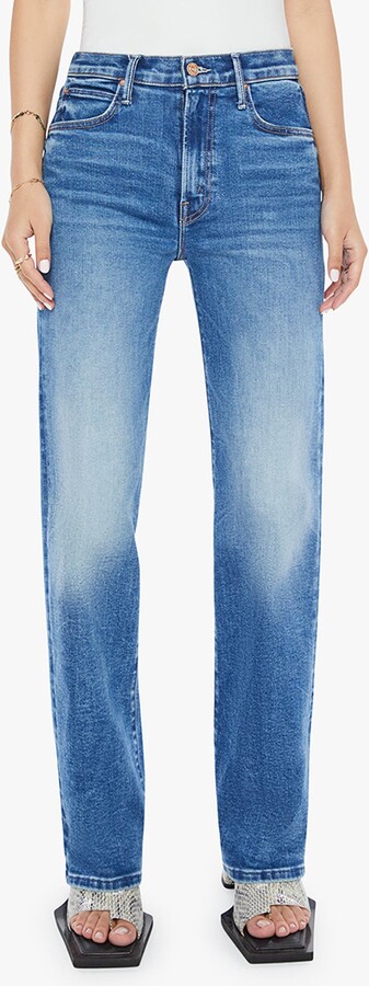 Mother Lil Kick It High Waist Straight Leg Jeans