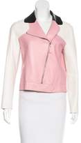 Thumbnail for your product : Longchamp Colorblock Leather Jacket