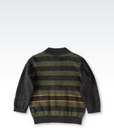 Thumbnail for your product : Armani Junior Full Zip Cardigan In Cotton And Wool