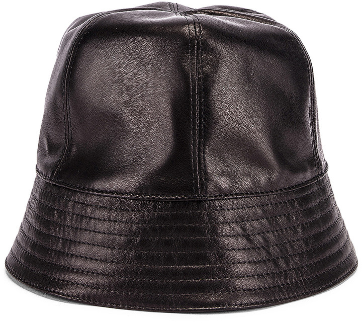 loewe leather bucket hat