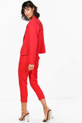 boohoo Emily Crop Woven Tailored Trouser