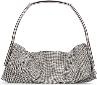 クラッチバッグ GG Moire Fabric Handbag with Bow and Crystals Gucci GG Moire Fabric Handbag with Bow and Crystals – Runway