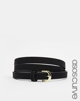 Thumbnail for your product : ASOS CURVE Skinny Faux Suede Waist And Hip Belt