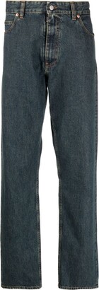 MM6 MAISON MARGIELA Logo-Patch Cotton Straight-Leg Jeans