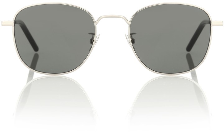 Saint Laurent New Wave SL 209 metal sunglasses - ShopStyle