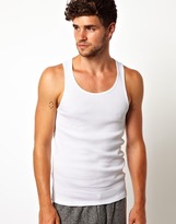 Thumbnail for your product : ASOS Rib Tank 2 Pack SAVE 17%