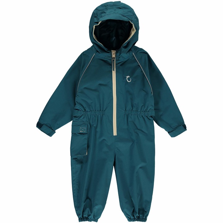 Peacock Green 3-4 yrs Hippychick Waterproof All in One Rainsuit Splashsuit Snowsuit for Kids 