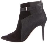 Thumbnail for your product : Prabal Gurung Python Pointed-Toe Ankle Boots