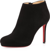 Thumbnail for your product : Christian Louboutin Bella Suede Red Sole Ankle Boot, Black