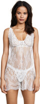 Thumbnail for your product : Hanky Panky Victoria Lace Chemise with G-String
