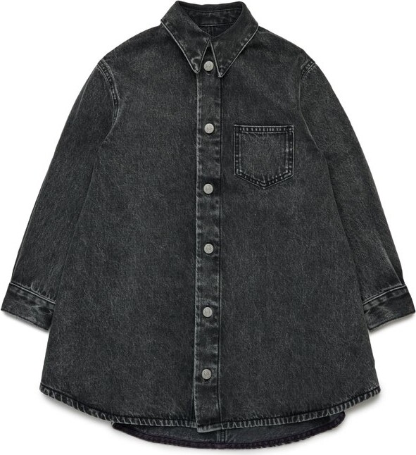 MM6 MAISON MARGIELA Kids Denim Maxi Shirt Dress