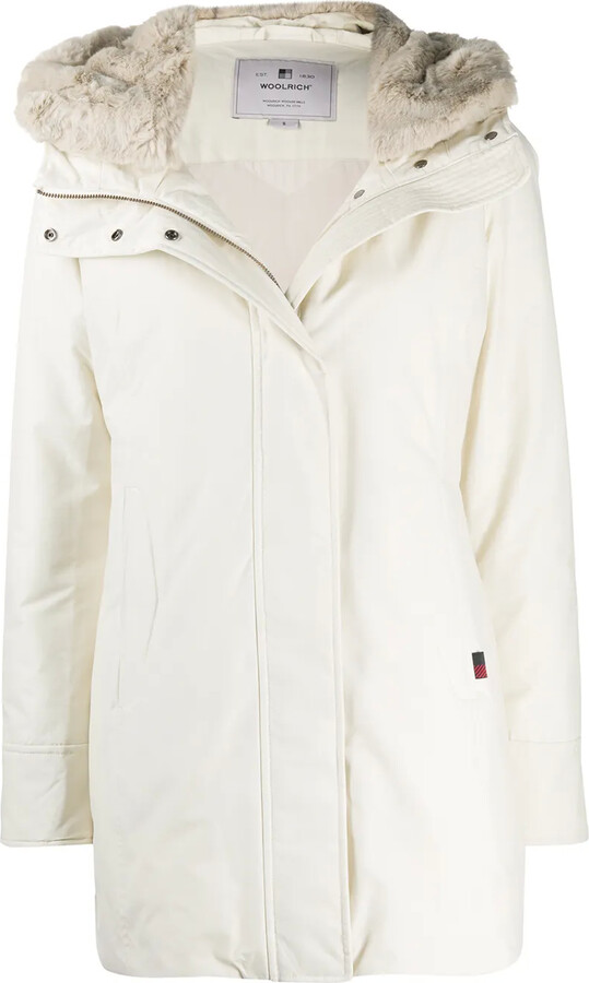 Woolrich Zip-Up Hooded Coat