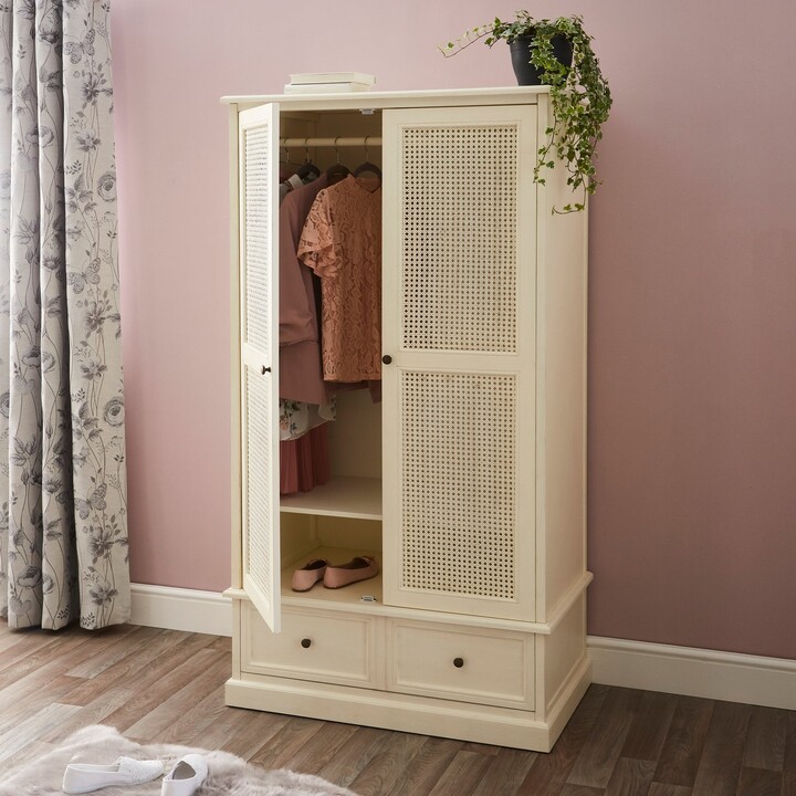 Dunelm Lucy Double 1 Drawer Wardrobe Cream ShopStyle Chests