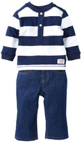 Thumbnail for your product : Nautica Striped Henley & Pant Set (Baby Boys)