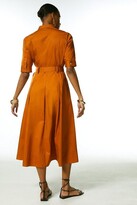 Thumbnail for your product : Karen Millen Cotton Sateen Utility Woven Shirt Dress