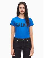 Thumbnail for your product : Calvin Klein logo cotton modal t-shirt