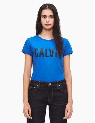 Calvin Klein logo cotton modal t-shirt