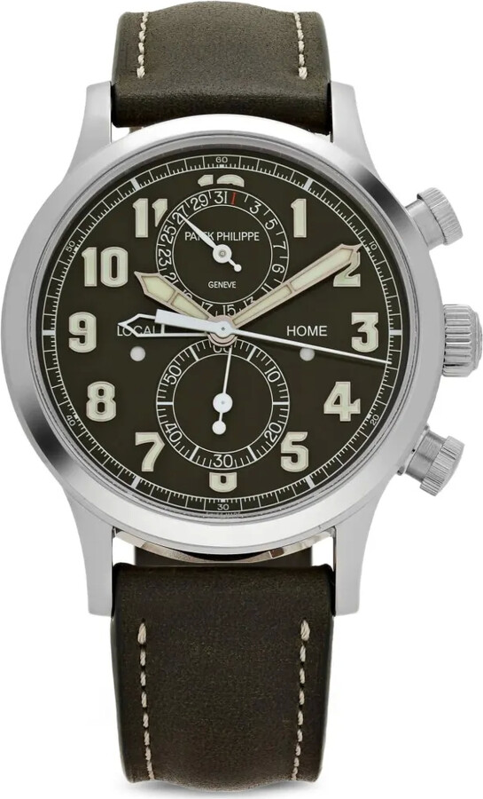 Patek Philippe 2023 Complications 5924G-010 Calatrava 'Pilot' Travel Time Chronograph 42mm watch