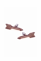 Thumbnail for your product : House Of Harlow Antiqued Arrow Stud Earrings in Rose Gold