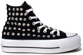 Converse Black Fabric Hi Top Sneakers - ShopStyle Trainers & Athletic Shoes