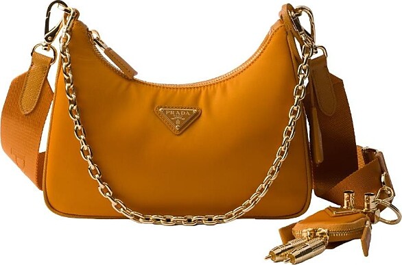 Prada Re-Edition 2005 Re-Nylon and Saffiano Leather Bag with Charm