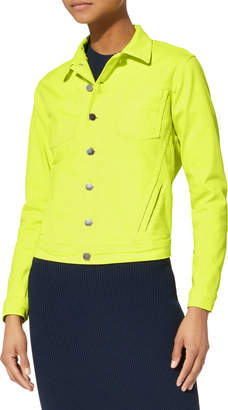 L'Agence Celine Yellow Denim Jacket