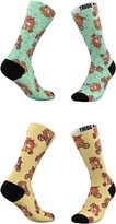 Thumbnail for your product : TRIBE SOCKS Assorted 2-Pack Bearable Exercise & Exercise with Dots Crew Socks