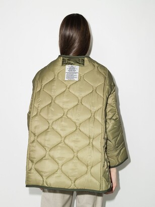 The Frankie Shop Teddy oversized quilted jacket