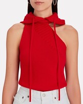 Thumbnail for your product : Monse Asymmetric Sleeveless Hooded Sweater