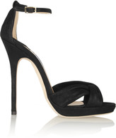 Thumbnail for your product : Jimmy Choo Jada shimmer-leather sandals