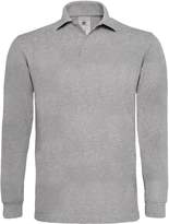 Thumbnail for your product : BC B&C Men Heavymill Cotton Longleeve Polohirt (Heather Grey)