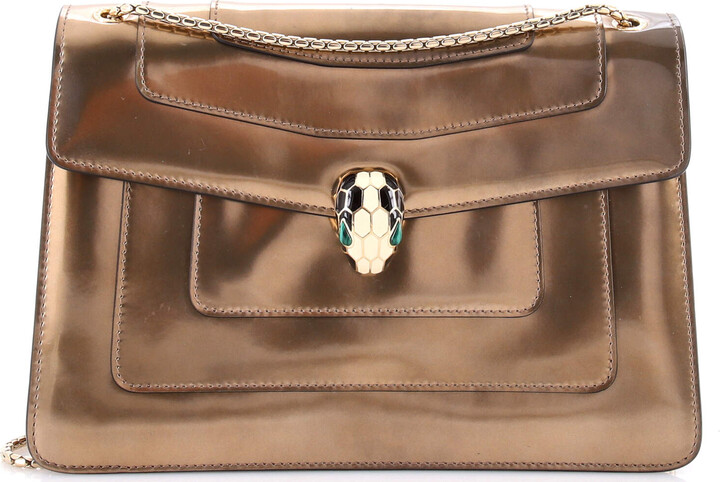 Bvlgari Serpenti Forever Shoulder Bag Patent Medium