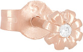 Thumbnail for your product : Alex Monroe Tiny Chrysanthemum rose gold-plated diamond stud earrings