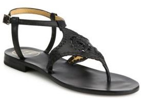 Jack Rogers Maci Whipstitched Leather Flat Sandals