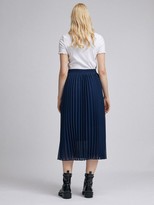 Thumbnail for your product : Dorothy Perkins Chiffon Pleated Midi Skirt- Navy