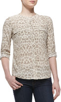Thumbnail for your product : Equipment Lynn Silk Printed Long-Sleeve Blouse