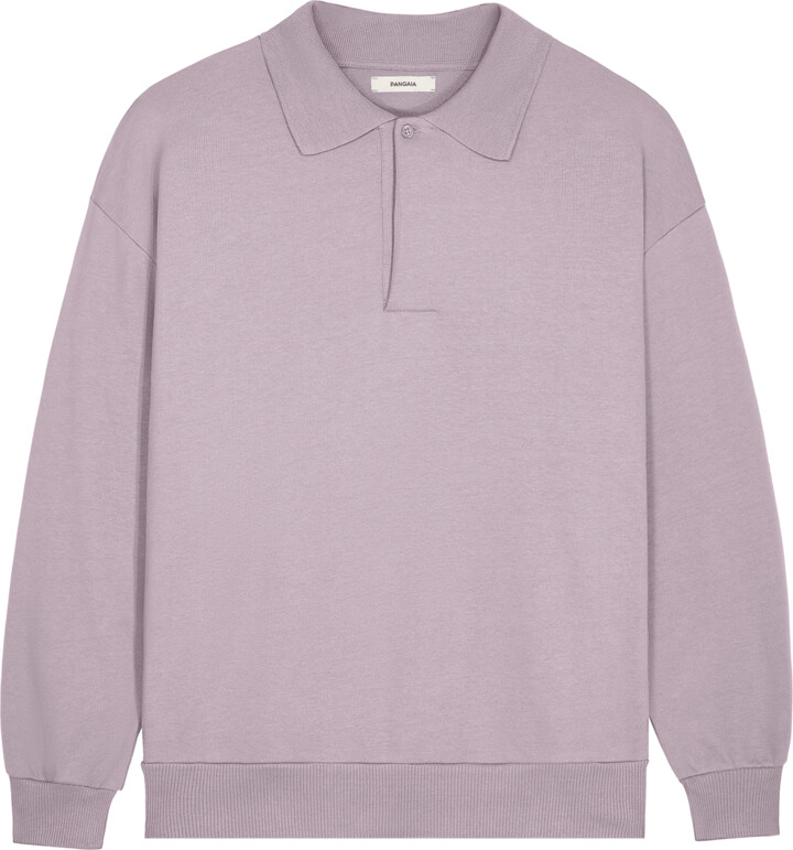 Pangaia Womens DNA Heavyweight Polo Sweater-raisin purple - M M