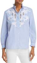 Thumbnail for your product : French Connection Olasega Stripe Embroidered Shirt