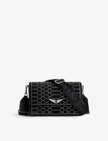 Thumbnail for your product : Zadig & Voltaire Lolita stud-embellished suede cross-body bag
