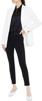 Thumbnail for your product : J Brand Dellah satin-trimmed high-rise skinny jeans