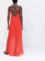 Thumbnail for your product : Patrizia Pepe panelled V-neck maxi dress