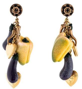 Dolce & Gabbana Vegetable Charm Earrings