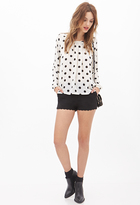 Thumbnail for your product : Forever 21 Polka Dot Bow Blouse