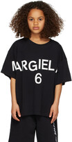Thumbnail for your product : MM6 MAISON MARGIELA Kids Black Arm Logo T-Shirt