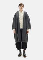 Thumbnail for your product : Comme des Garcons Melton Wool Overcoat Gray